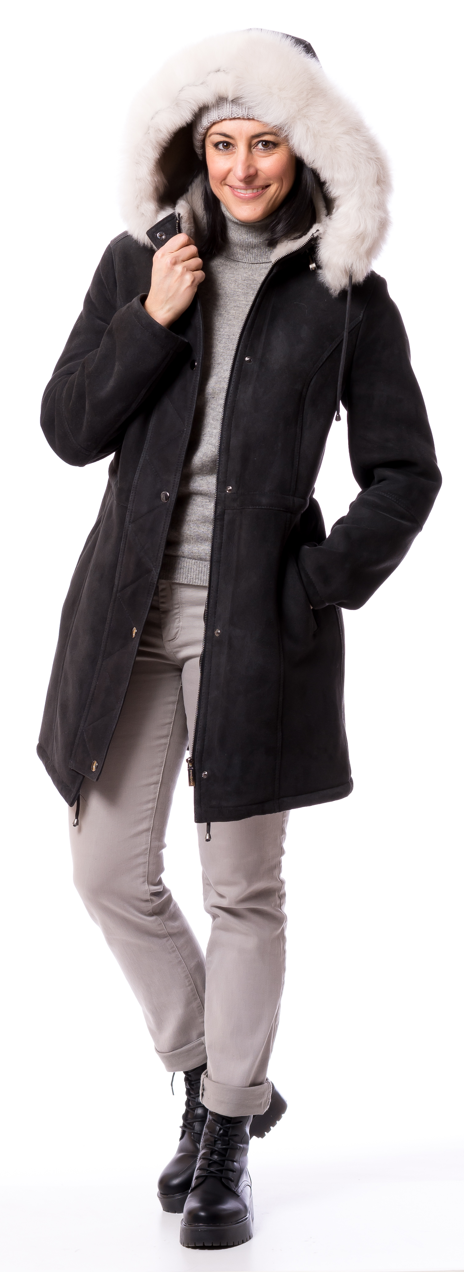 Neusiedl-217694vfmPUyRHuvIm St. Moritz anthrazit Damen Lammfell Parka von TRENDZONE