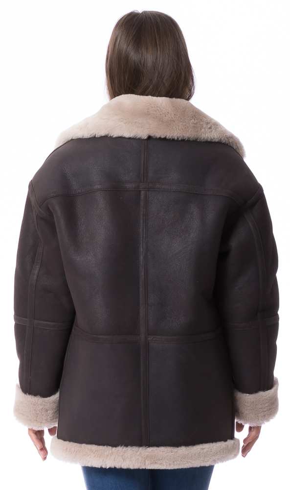 Cozy braun Lammfell Jacke für Damen von TRENDZONE Cozy braun Lammfell Jacke für Damen von TRENDZONE