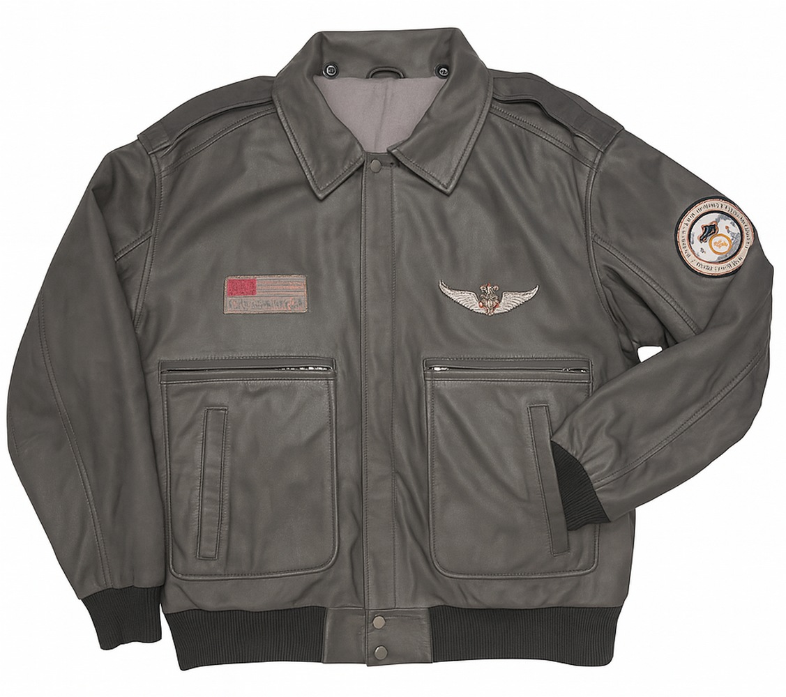 Laslo schwarzer Piloten Blouson von MADDOX