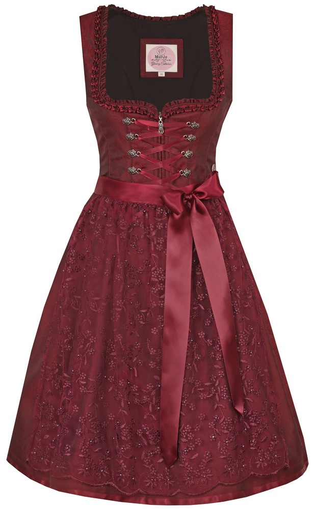 Bibertal 65 bordeaux  Dirndl von Marjo 