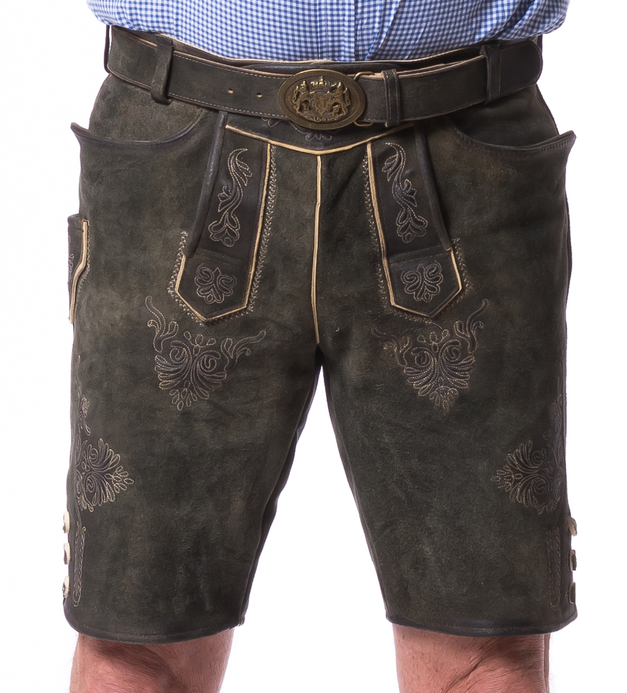 Ammersee smoke kurze Trachtenlederhose von MADDOX
