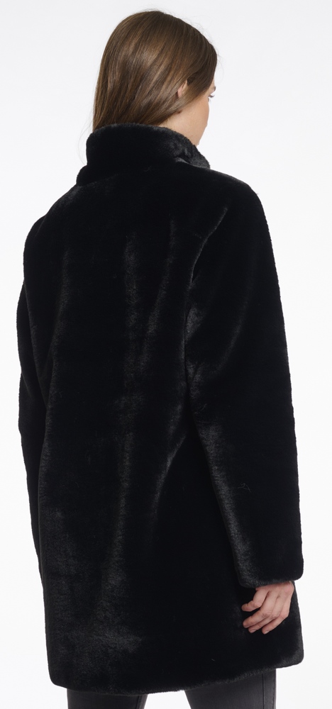 Nonna black fake fur Jacke von RINO&PELLE 