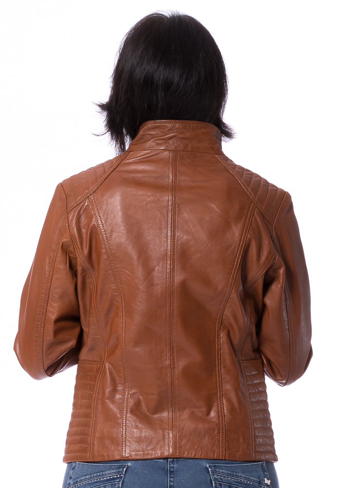 Neusiedl-19349 Canbra whisky Damen Nappa Jacke von TRENDZONE