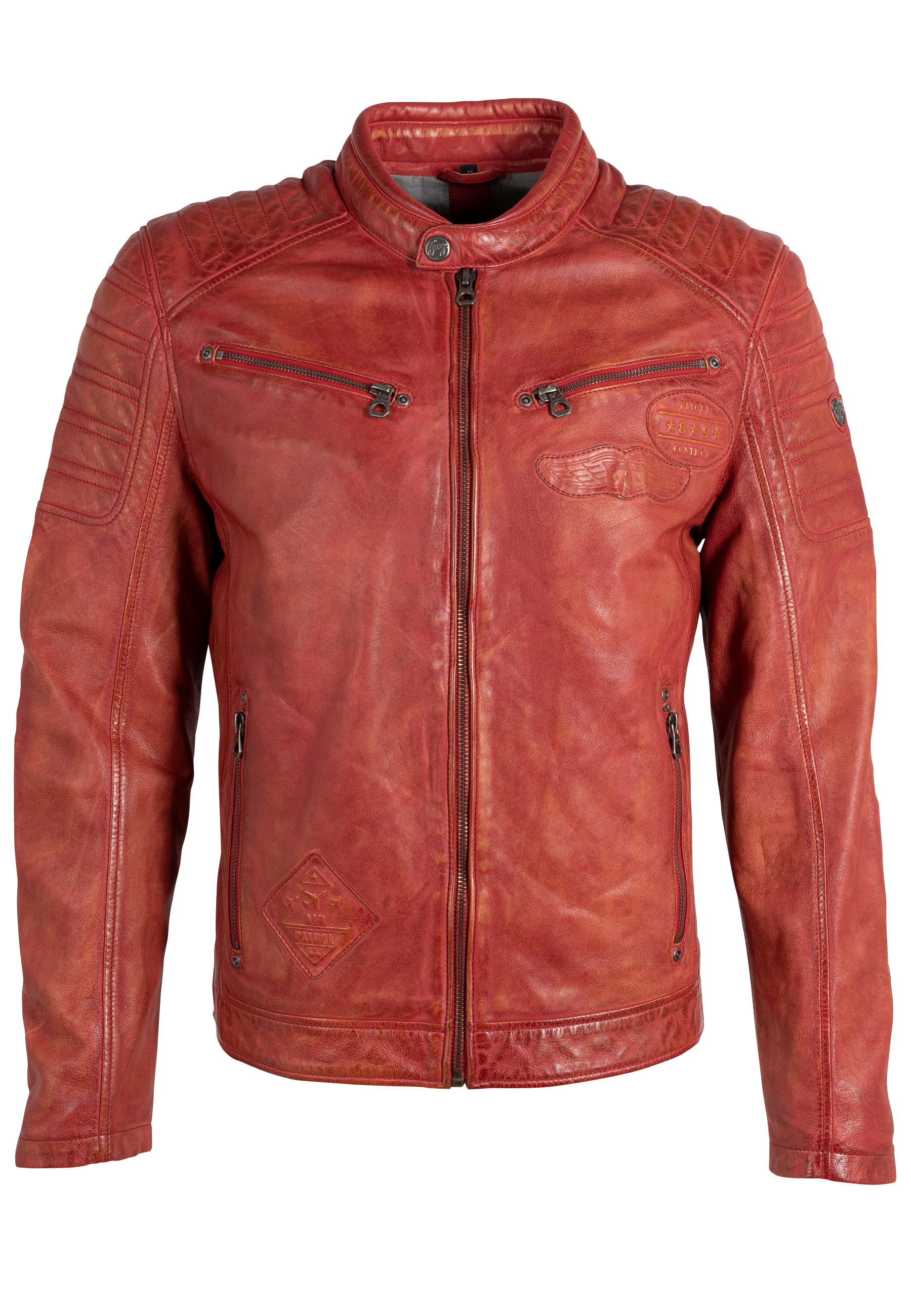 Ionut rot Leder Jacke  für Herren von GIPSY