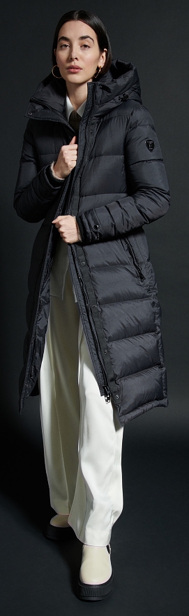 Falcon schwarzer Daunen Winter- Mantel von ROCKANDBLUE