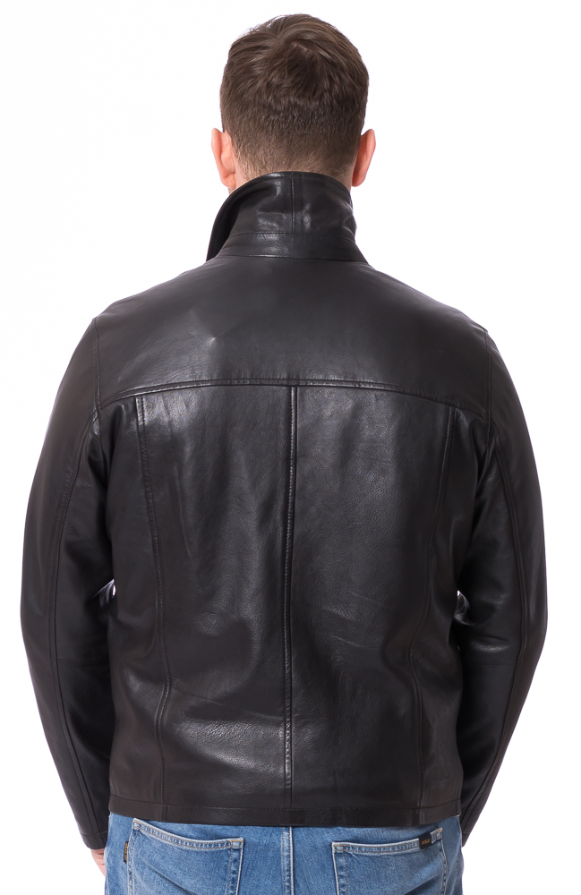 David schwarz Soft-Nappaleder Jacke von ROCKHILL