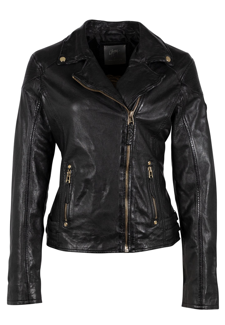 Cadiz schwarz Damen Lederjacke  von GIPSY - Mauritius