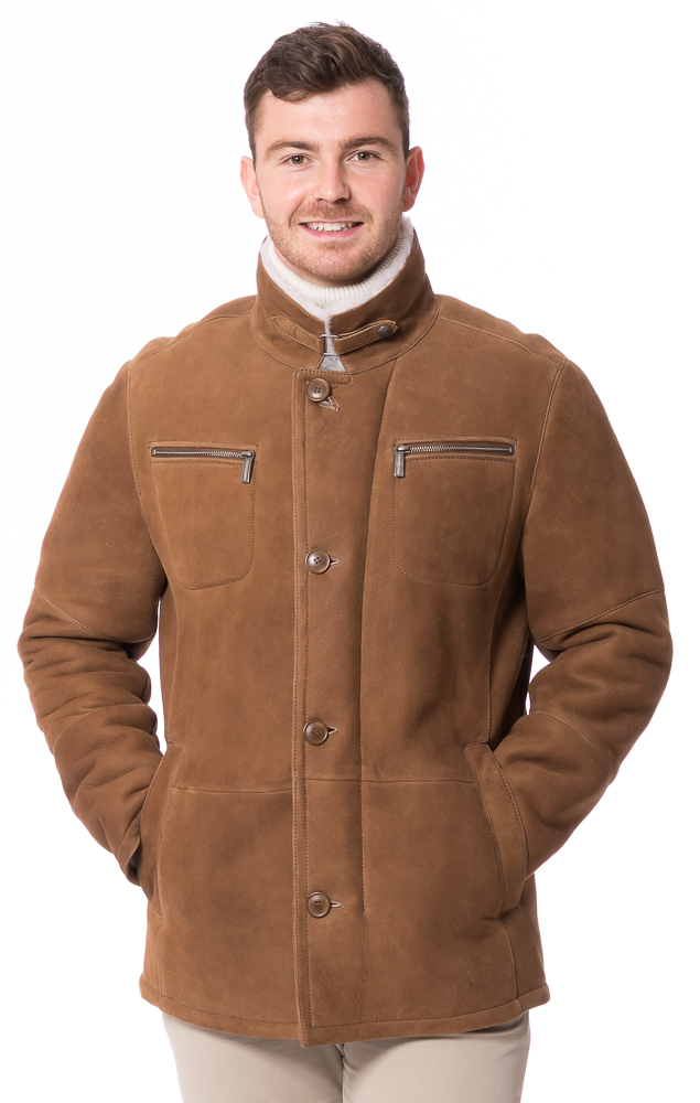 Harry cognac Lammfell Jacke für Herren von TRENDZONE