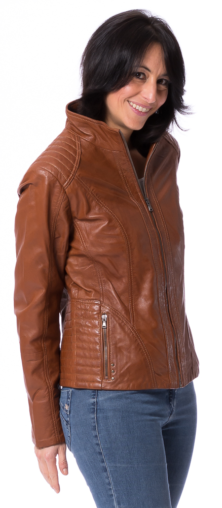 Neusiedl-19352 Canbra whisky Damen Nappa Jacke von TRENDZONE