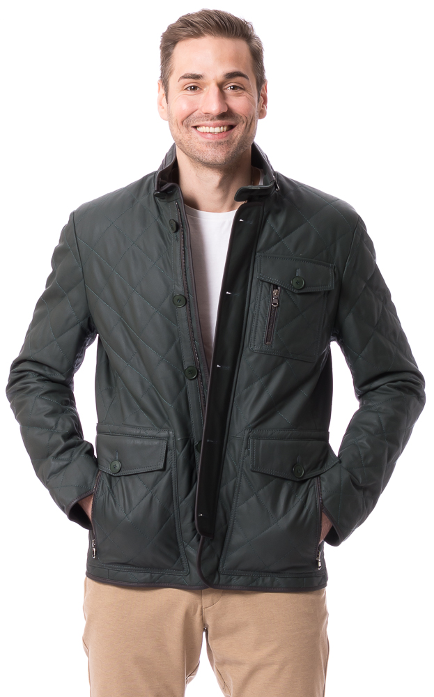 Nelson dunkelgrün Nappaleder Jacke von MADDOX