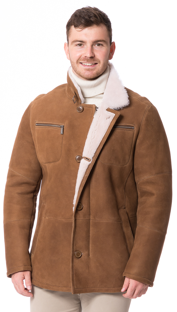 Harry cognac Lammfell Jacke für Herren von TRENDZONE